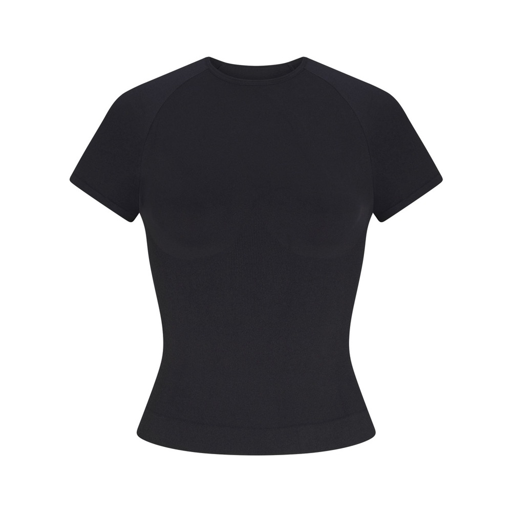 SKIMS - CONTOUR NYLON T-SHIRT ONYX XXS/XS